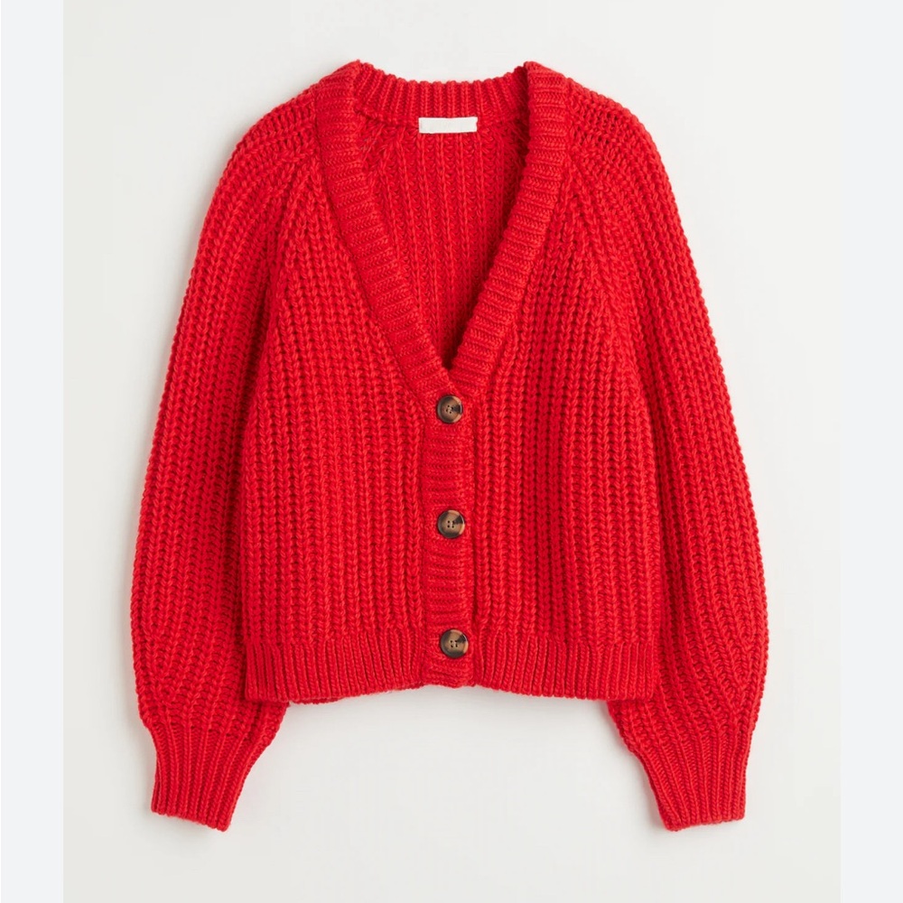 NWOT- cozy chunky knit cardigan by Hennes and Mauritz Medium